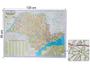 Imagem de Kit Globo Terrestre 21cm Profissional + Mapa do Estado de SP + Mapa do Brasil 120x90cm Atualizado Escolar