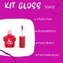 Imagem de Kit Gloss Labial Infantil Teens Borboletinha Frutas Vivai