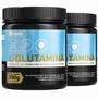 Imagem de Kit Glutamina Pura 250g Growth Supplements Kit 2 Potes