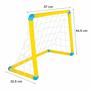 Imagem de Kit Gol A Gol Nig Brinquedos 2 Traves 57x44cm + Bola Futebol Infantil