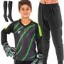 Imagem de Kit Goleiro  Futebol Infantil Camisa Calça  Meia Poker