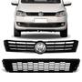 Imagem de Kit Grade Emblema + Central Vw Fox Spacefox 2010 Até 2015 G2