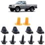 Imagem de Kit Grampo Presilha Moldura Paralama Dianteiro Hilux 2001 A 2005 11 Peças