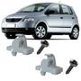 Imagem de Kit Grampo Presilha Suporte Cinza Claro Com Parafuso Quebra Sol Fox 2004 2005 2006 2007 2008 2009