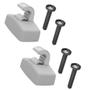 Imagem de Kit Grampos Presilhas Suporte Cinza com Parafuso Quebra Sol Golf  2000 2001 2002 2003 2004 2005 2006 2007 2008 2009 2010 2011 2012 2013