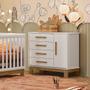 Imagem de Kit Guarda Roupa 3 Portas Infantil com Cômoda Sapateira Encantado Q01 Branco Clique Chique