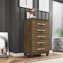 Imagem de Kit Guarda Roupa Casal Porto Belo 6 Portas 2 Gavetas, Cômoda 5 Gavetas Porto Belo e Multiuso Cairo I01 Malbec Clique Chique