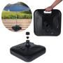 Imagem de Kit Guarda-sol Bagum Praia Vermelho 2m + Base 18 Kg Preto Bel
