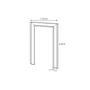 Imagem de Kit Guarnição de MDF 220cm x 110cm x 5cm Primer Casablanca