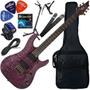 Imagem de Kit Guitarra Cort KX500 Etched Fishman Fluence Deep Violet EDV Gx02