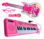 Imagem de Kit Guitarra e Piano Musical Rosa 