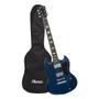 Imagem de Kit Guitarra Elétrica TEG 340 Azul com Capa Thomaz