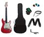 Imagem de Kit Guitarra Memphis By Tagima MG30 Strato Vermelha