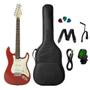 Kit Guitarra Strinberg Rockwave RW50 Vermelha Imagem de Kit Guitarra Strinberg Rockwave RW50 Vermelha