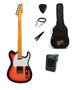 Imagem de KIT Guitarra Tagima Woodstock Telecaster Tw55 Sunburst