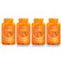 Imagem de Kit Gummy Vitamina C Sabor Tangerina Com 4 Potes