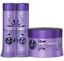 Imagem de Kit Haskell Ametista Desamarelador Shampoo Cond E Máscara