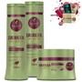 Imagem de Kit Haskell Bananeira Shampoo Condicionador Mascara 250g