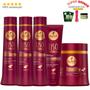 Imagem de Kit Haskell Liso Com Força 500ml Completo 5 Itens 2 Shampoos