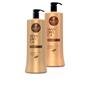 Imagem de Kit Haskell Mandioca Shampoo E Condicionador 1 Litro - Nutrição Capilar Intensa