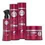 Imagem de Kit Haskell Pós Progressiva Cabelos Quimicamente Danificados P 300ml - 4 Produtos  