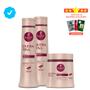 Imagem de Kit Haskell Queratina 500ml Brilho Anti Ponta Dupla
