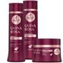 Imagem de Kit Haskell Quina Rosa Sh Cond Masc 300g