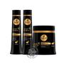 Imagem de Kit Haskell Shampoo Condicionador Máscara 500g Força, Crescimento e Brilho Intenso