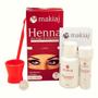Imagem de Kit Henna Makiaj Com Fixador Sobrancelha Profissional e Palito Duplo Dosador Rosa