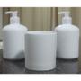 Imagem de Kit higiene 3 peças - Pote e porta álcool 400ml - Porcelana Branca