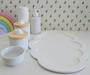 Imagem de Kit Higiene Bebê Bandeja Nuvem Térmica Porcelanas Banho