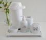 Imagem de Kit Higiene Bebe Completo K030 Prata Moderno Porcelanas Bandeja Menino Menina Térmica 500 ml Gel