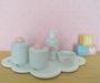 Imagem de Kit Higiene Bebê Infantil K058  Nuvem Porcelanas Multi Uso Moderno Decoração