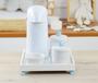 Imagem de Kit Higiene Bebê K012 Moderno Térmica Banho Porcelana Bandeja Espelho Urso Cavalo Azul