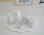 Imagem de kit Higiene Bebê K029 Infantil Nuvem Termica Completo Potes Multi Uso Moderno Decoração