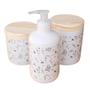 Imagem de Kit higiene bebê lavabo arabescos 3 pçs - Porcelana Tp Pinus