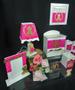 Imagem de Kit Higiene bebê Mdf 10 peças - ROSA PINK COM BOLINHAS DE URSINHA
