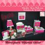 Imagem de Kit Higiene bebê Mdf 10 peças - ROSA PINK COM BOLINHAS DE URSINHA
