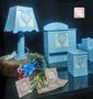 Imagem de kit higiene bebe mdf decorado 8pçs - Balão Azul bb