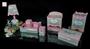 Imagem de Kit Higiene bebê Mdf farmacinha 8 peças - CHUVA DE AMOR ROSA BB CHEVRON CINZA