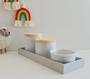 Imagem de Kit Higiene Bebê Porcelana K043 Bandeja Colorida Menino Menina Maternidade