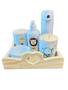 Imagem de Kit Higiene Bebê Porcelana Safari com Garrafa Térmica
