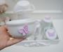 Imagem de Kit Higiene Bebê Porcelana Térmica Quarto K028 Borboleta