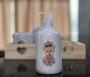 Imagem de Kit higiene bebê Princesa Ursinha Realeza 5 peças - Bandeja, potes, porta álcool e molhadeira - Peças Porcelana Bandeja