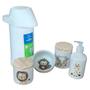 Imagem de Kit higiene bebê safari 5 Pçs-Garrafa 500ml Pressão TP Pinus