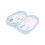 Imagem de Kit Higiene Buba Cuidados para Bebê com Estojo Branco Azul