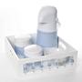 Imagem de Kit Higiene Com Porcelanas E Capa Pedra Azul Quarto Bebê Menino