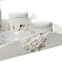 Imagem de Kit Higiene Com Porcelanas E Capa Resina Rosa Grande Quarto Bebê Menina