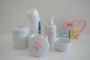 Imagem de Kit Higiene Laço Porcelana Decora Bebê Térmica Rosa K084