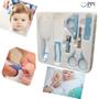 Imagem de Kit Higiene para Bebê Cortador Unha Tesoura Escova Cabelo Pente BeBê4pcs